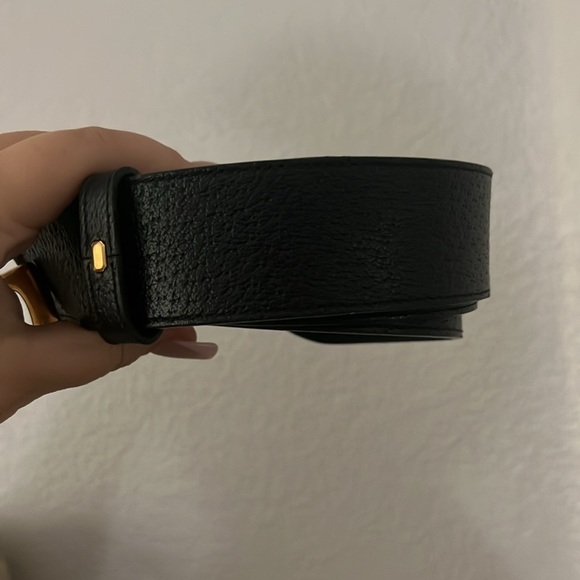 Wide Leather Gucci Belt
